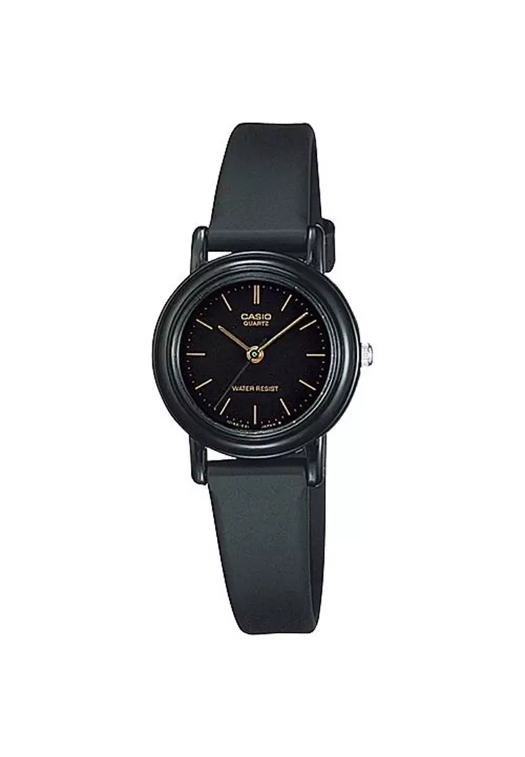 Casio quartz sale black watch