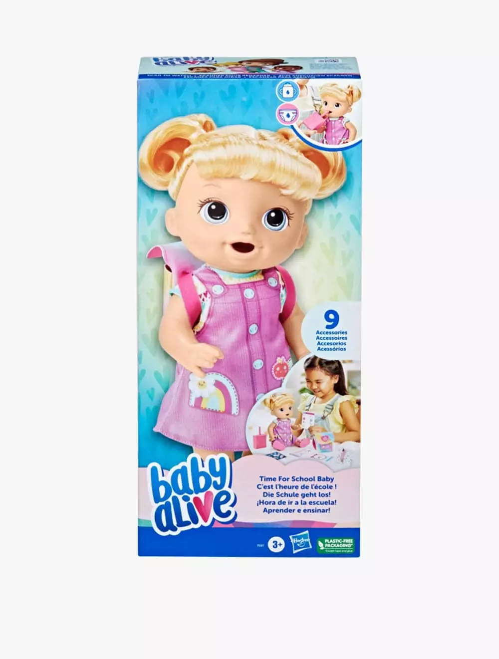 Baby Alive Time for School Baby Blonde Hair - BYAF8387