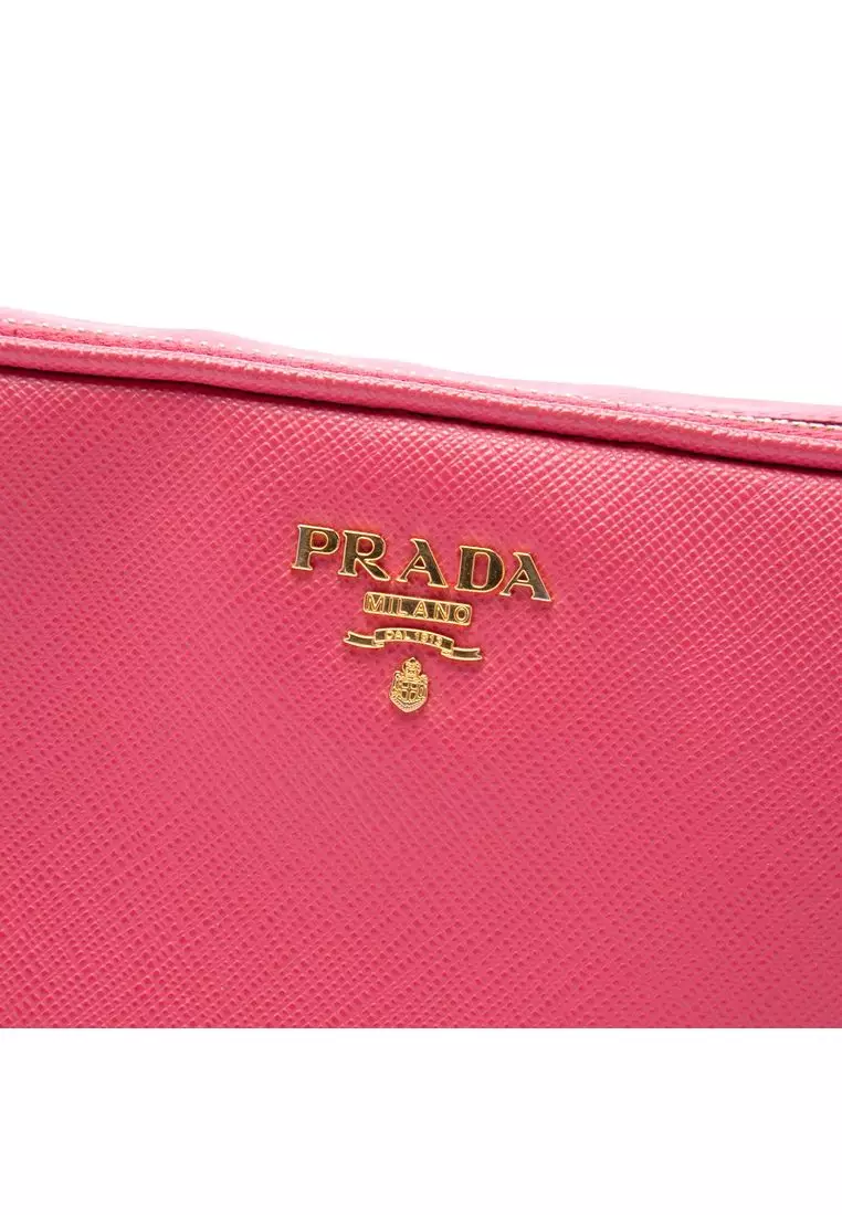 Pre-Loved Prada Mini Saffiano Double Zip Camera Bag
