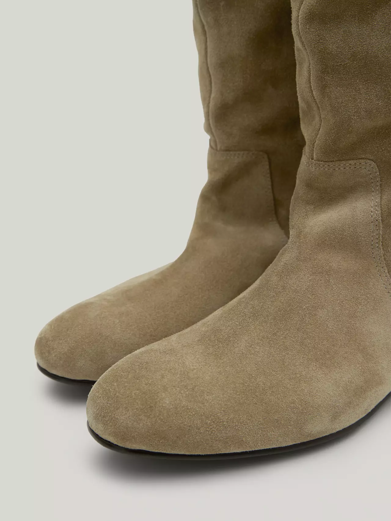 Jual LUMEN FLOT LEATHER BOOTS suede khaki brown Original 2026 | ZALORA ...