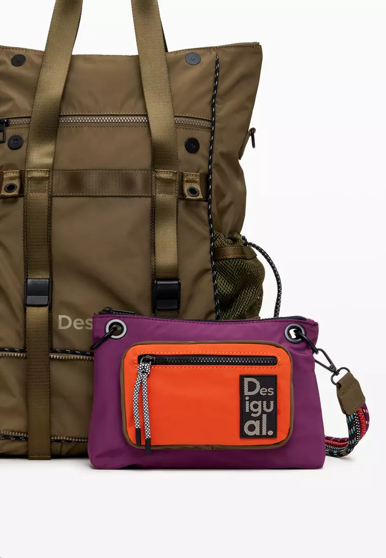 Desigual Women's Accessories Voyager XL multi-position backpack.