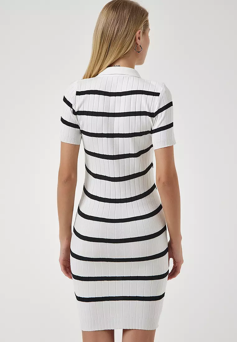 Fitted Stripe Mini Dress