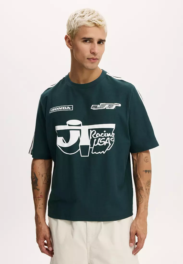 Buy Cotton On Cropped Fit Honda x JT Racing T-Shirt 2026 Online