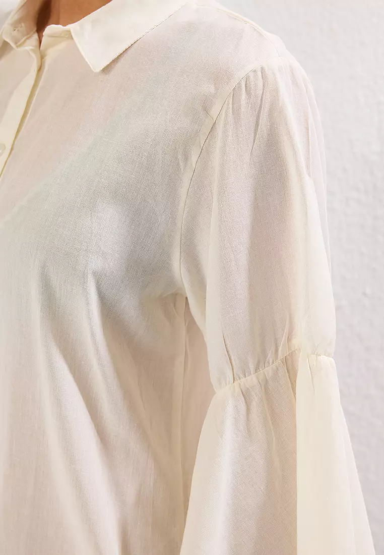 荷葉邊沙灘連身迷你裙