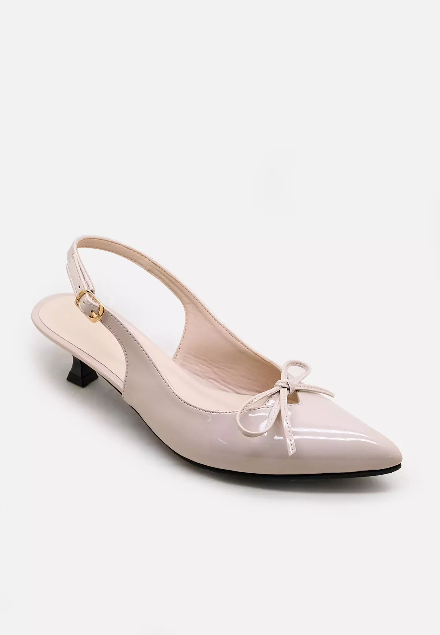 Lily Pointed Toe Slingback Stiletto Sandal Heels Wanita