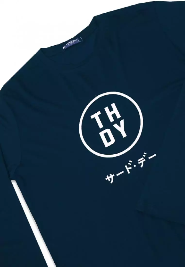 MTG07 ls evo kata navy kaos tangan panjang