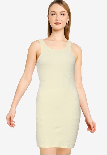 Cotton On yellow Essential Eva Racer Mini Dress DCAA7AA32E0B57GS_1