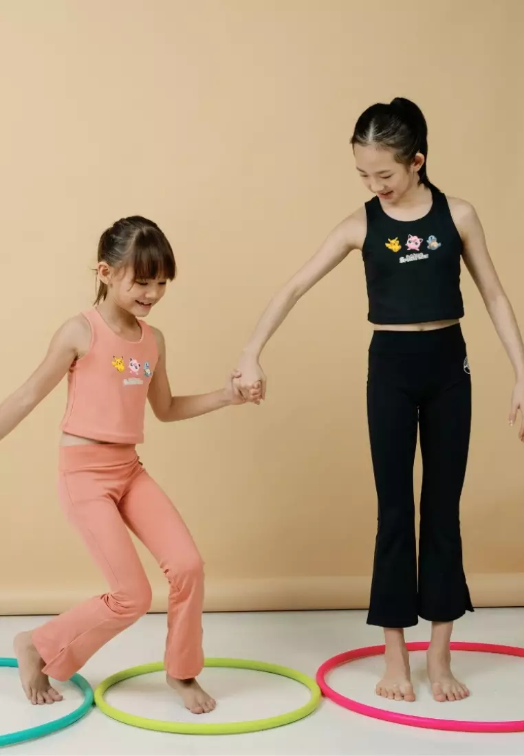 Pokémon Highwaist Flare Pants - Coral