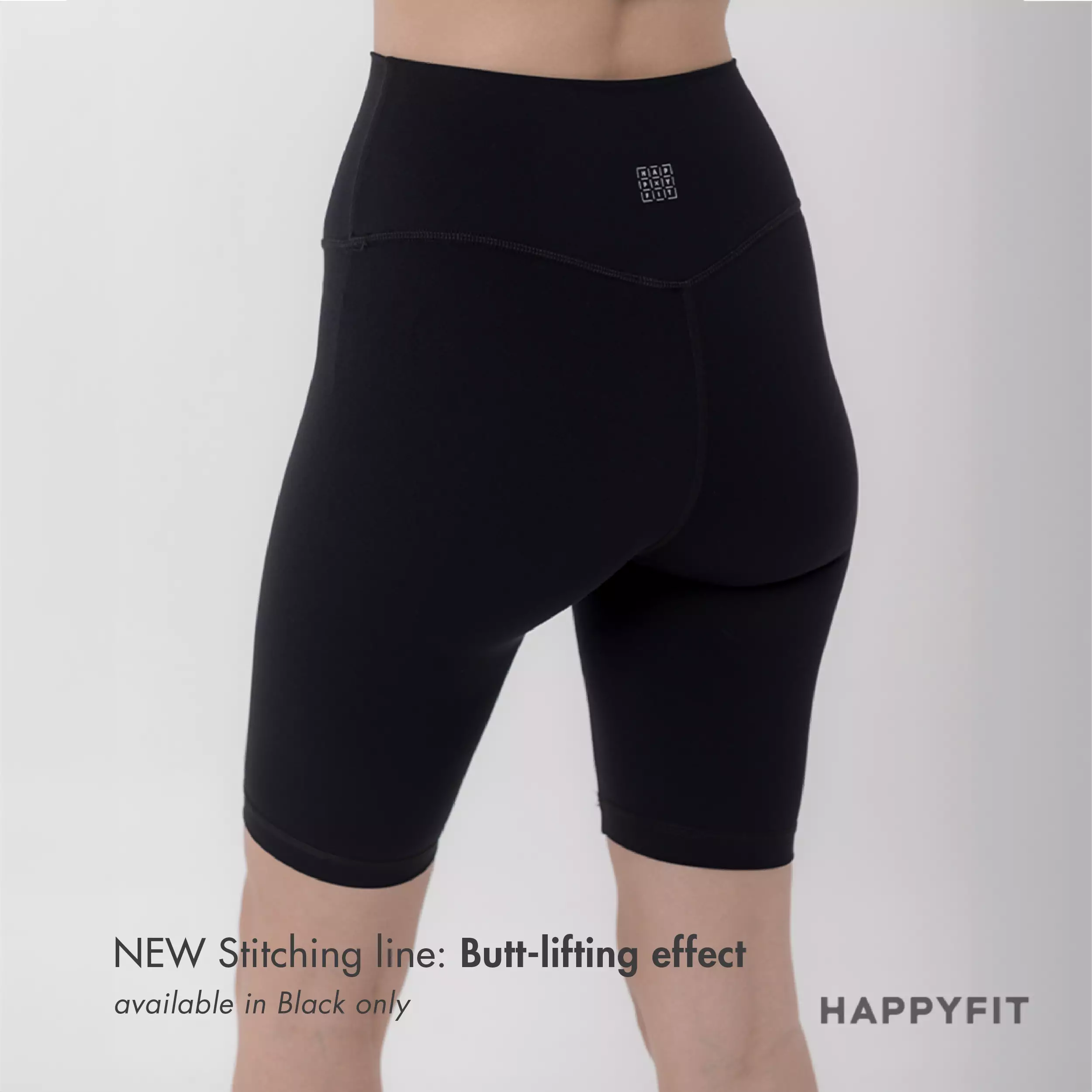 HAPPYFIT JISOO Biker Shorts - Celana Pendek Olahraga Wanita Black