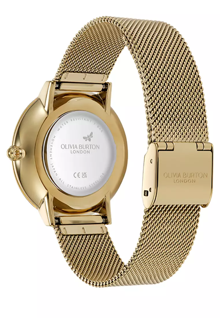 Olivia Burton Signature Celestial Nova Forest Green Nebulae & GP Dial, GP Case, GP Mesh 35mm - 24000323