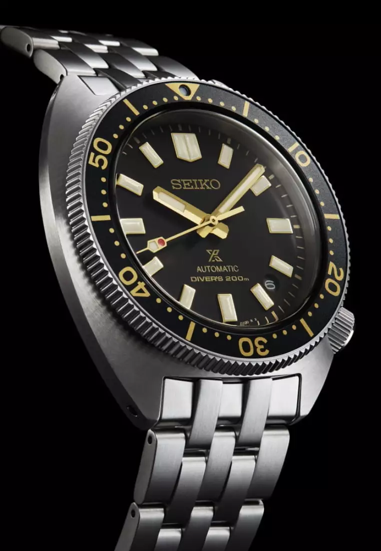 精工 Prospex Heritage Turtle 1968 重新詮釋黑色錶盤不鏽鋼錶帶自動手錶 SPB315J1