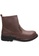 midzone brown Safety Steel Toe Steel Plate Anti Slip Genuine Leather Boots - Brown MZHK13006 37A12SHE371AA7GS_1