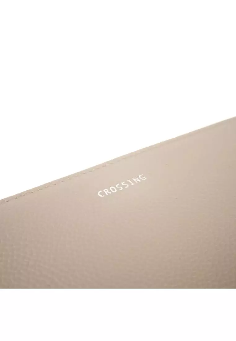Crossing Milano Long Zip Wallet RFID - New Sand