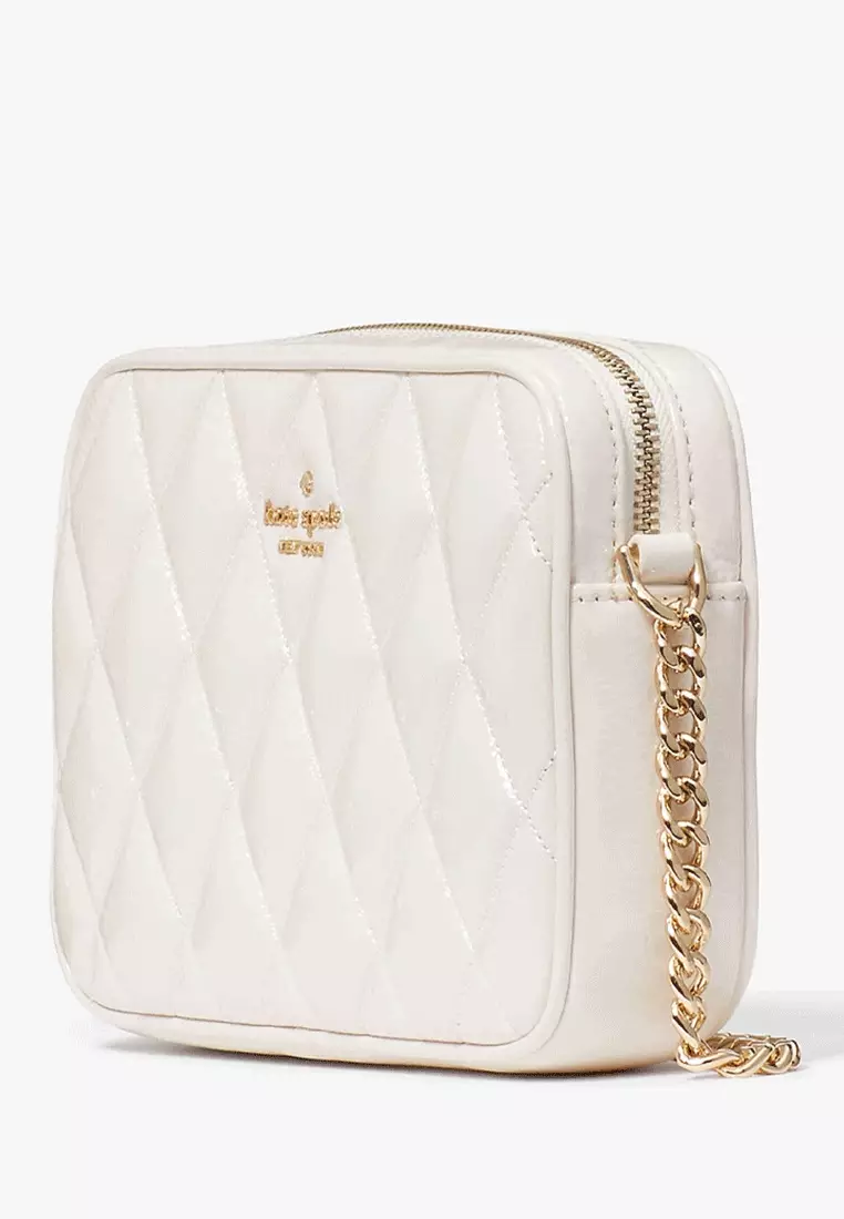 Kate Spade KATE SPADE Glimmer Quilted Patent Leather Boxed Crossbody