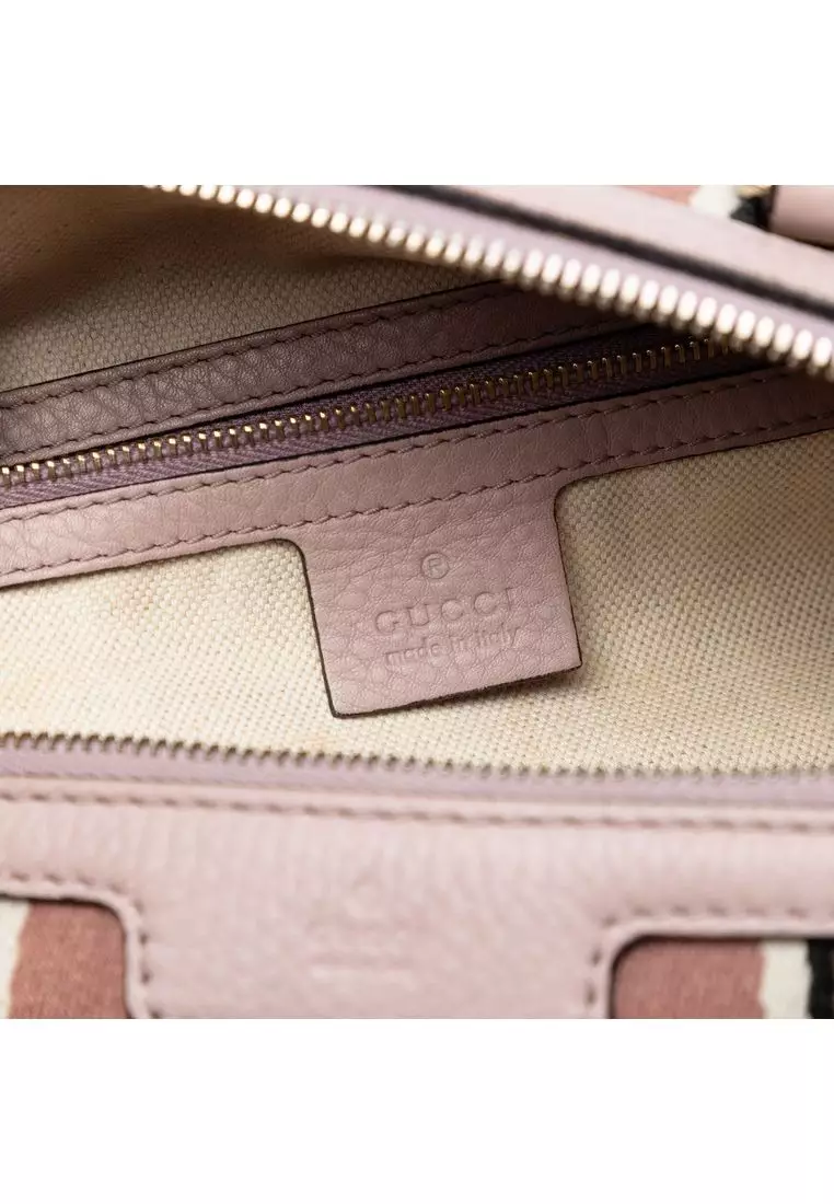 Pre-Loved Gucci Small Gg Canvas Web Joy Boston Bag