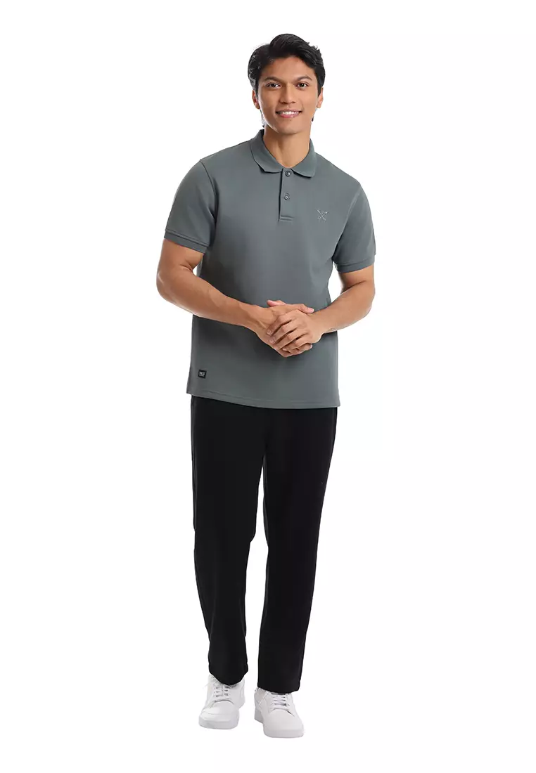Forest Mens Cotton Slim Fit Polo Tee - 23961-03DarkGrey