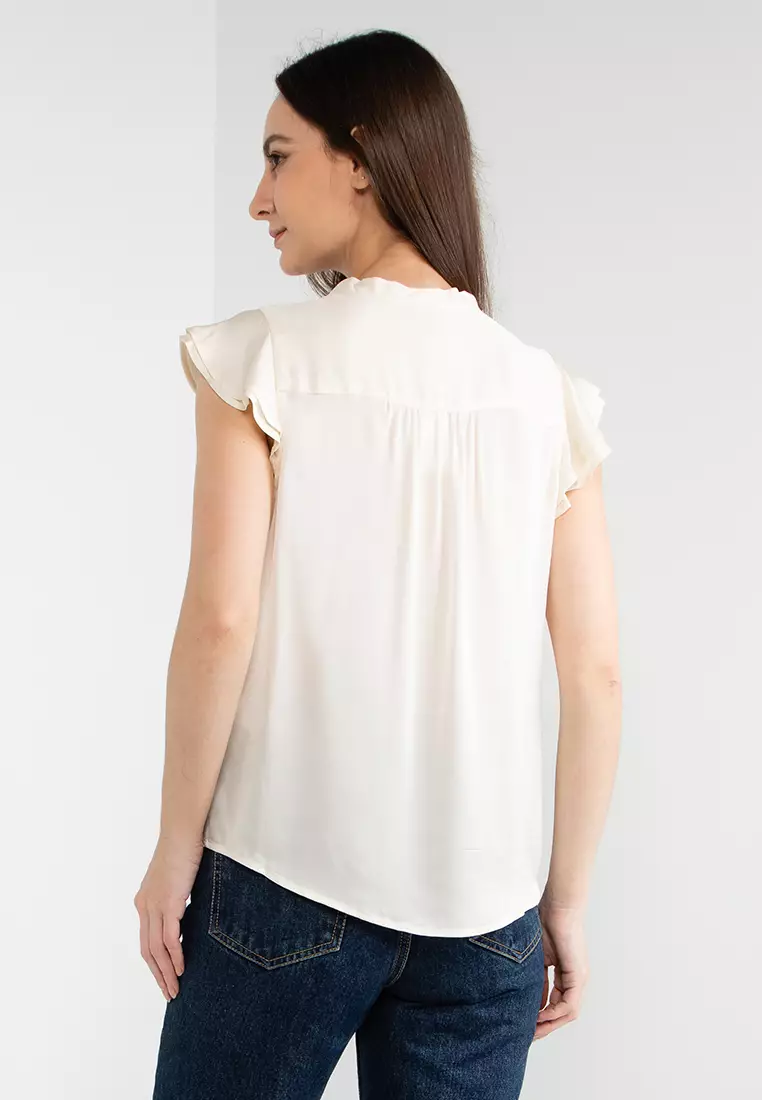 Buy Banana Republic Flutter Sleeve Top 2023 Online | ZALORA Singapore