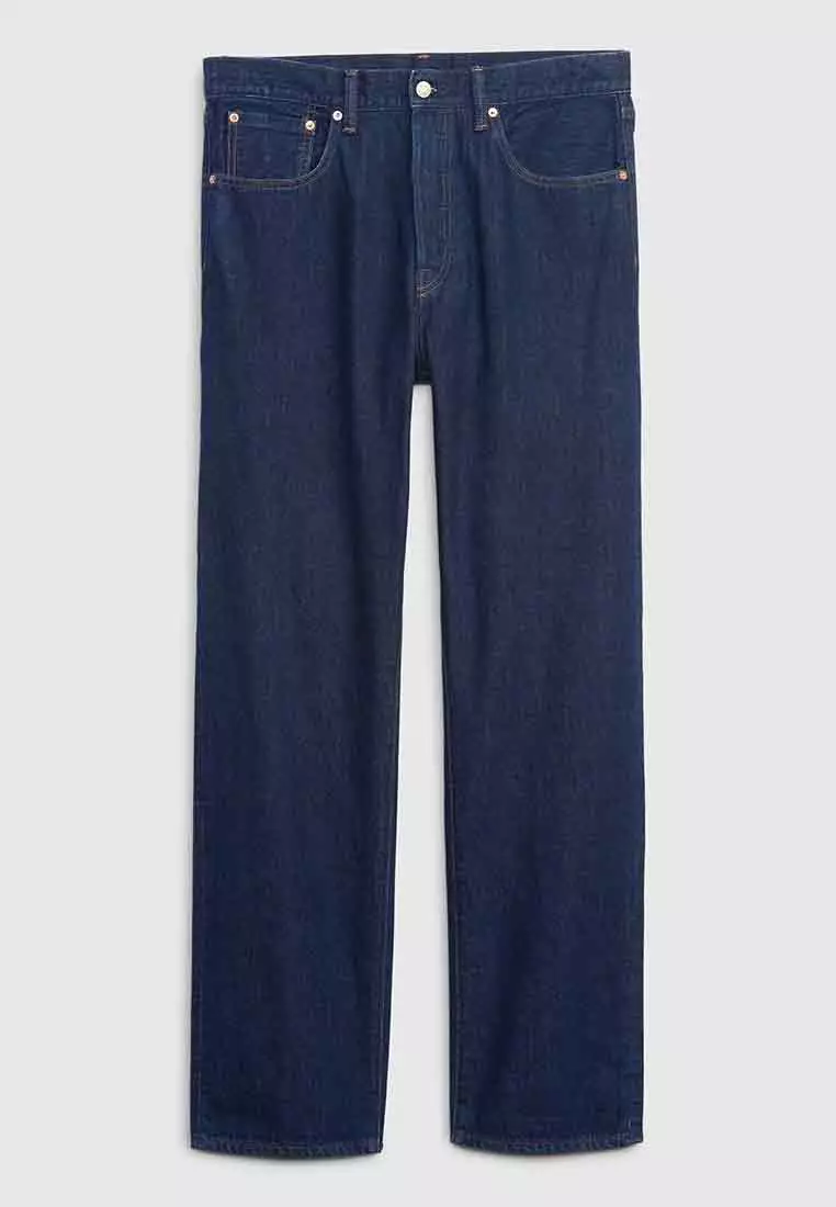 Buy GAP Organic Cotton '90s Original Straight Fit Jeans With