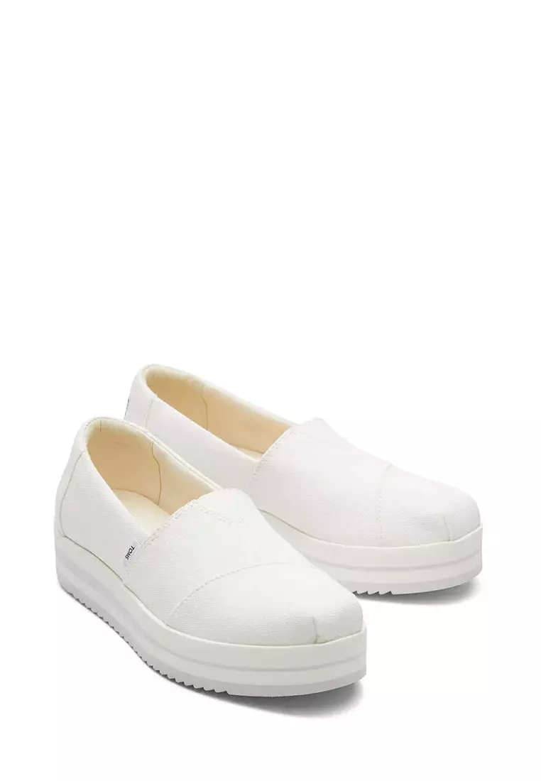 Toms discount alpargata white