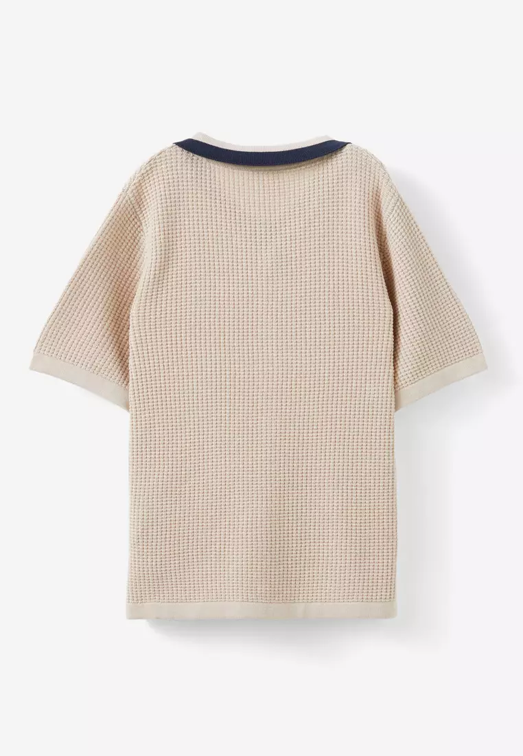 Knitted Short Sleeve Shirt