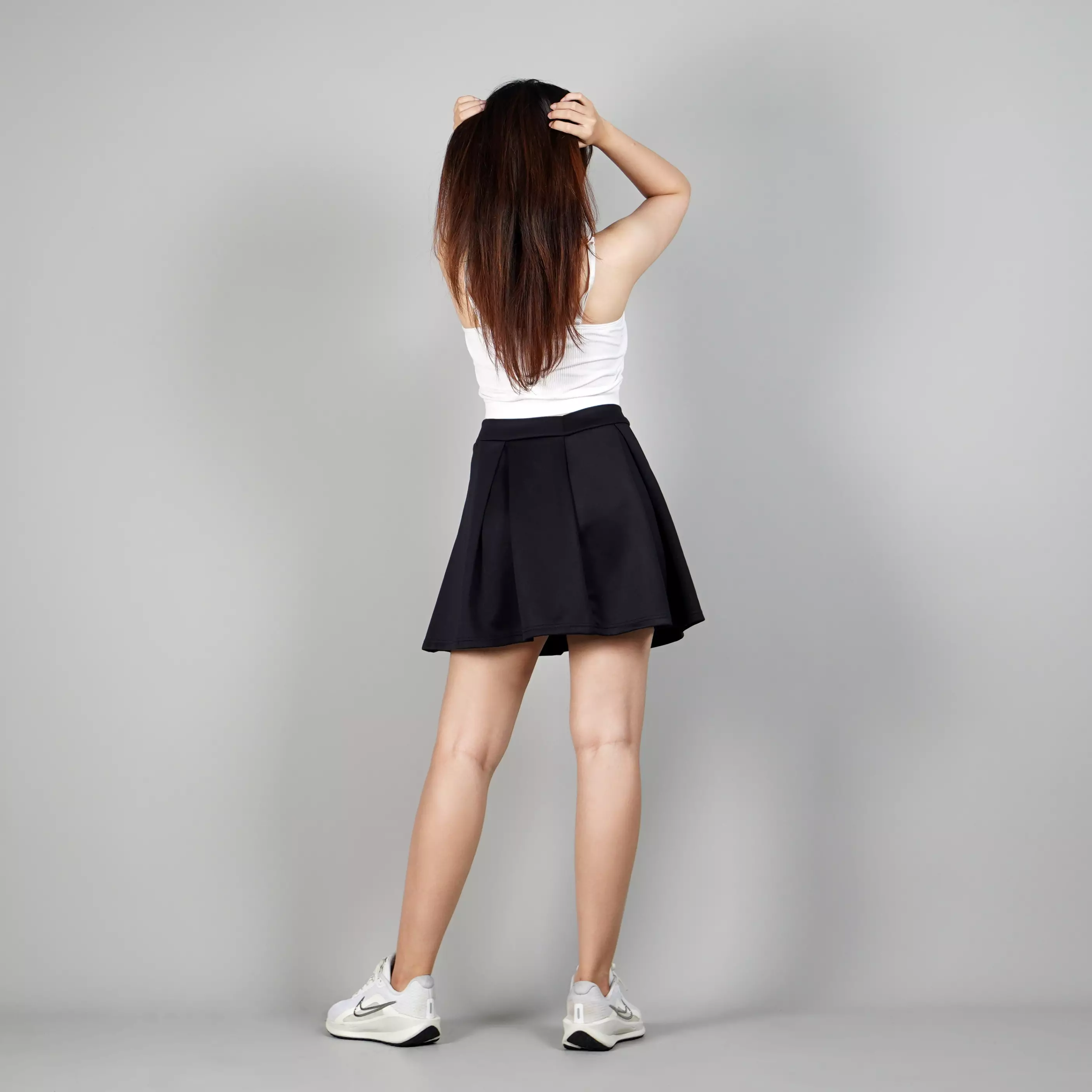 YEPPO Skirt Rok Mini Rok Pendek Mini Skirt Korean Style - HITAM