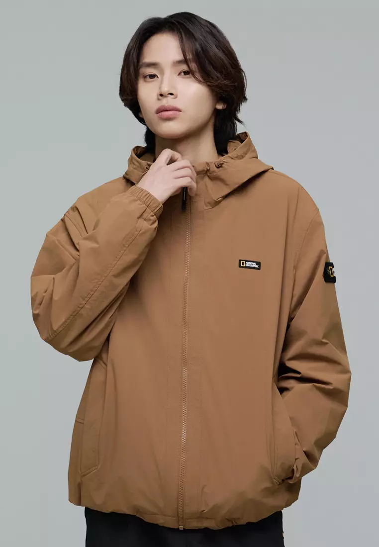 Unisex ARCHELON Woven Stretch Hooded Zip-Up Jacket