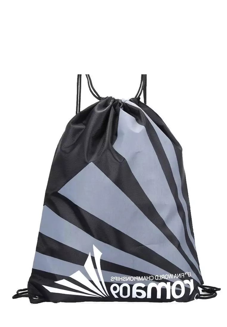 Doomb Tas Ransel Serut Drawstring Pria & Wanita Model Sport Easy Lock Mode Material Polyester ORIGINAL - Black