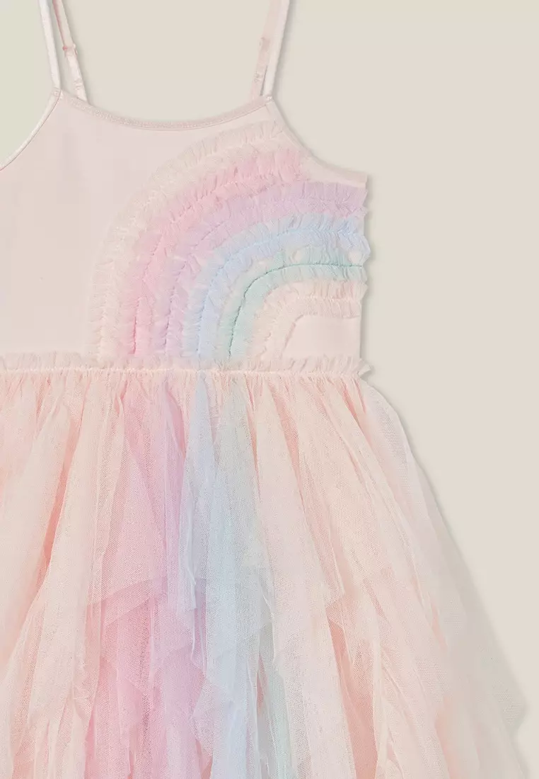 Iris tulle dress cotton on top