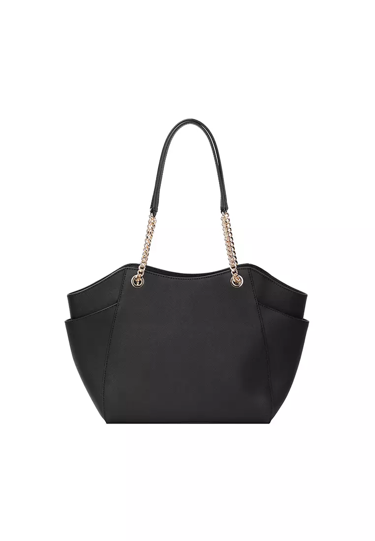 Jet Set Large Signature Logo Shoulder Bag In Black 35T5GTVT3L