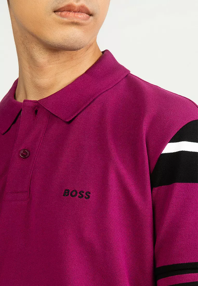 Block Stripes Polo Shirt - BOSS Green