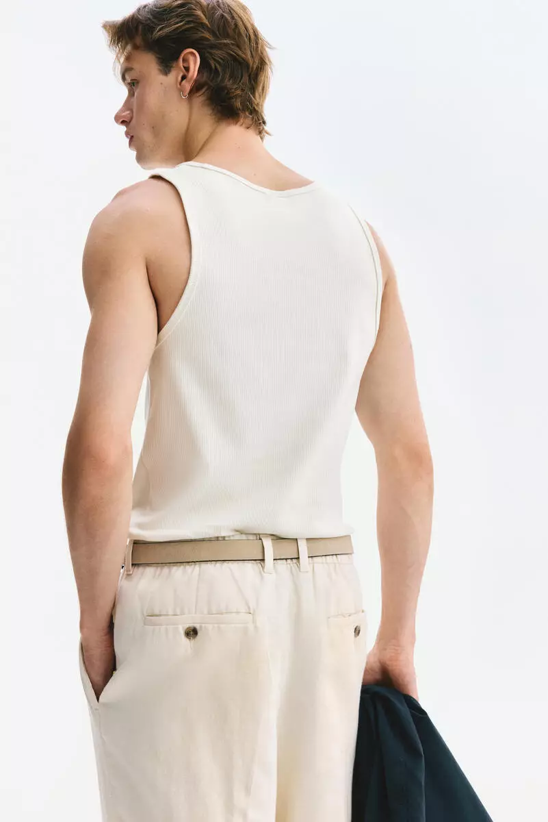 Slim Fit Ribbed vest top
