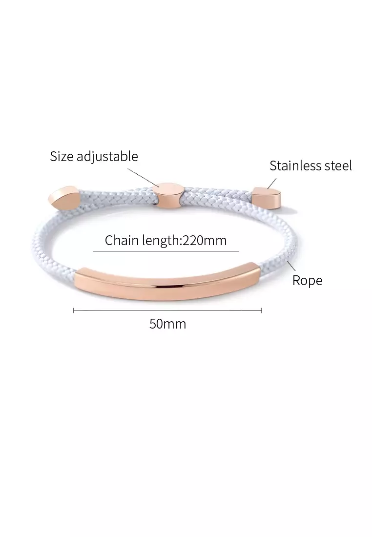 ADORA Stainless Steel Rope Bracelet 2023 Buy ADORA Online ZALORA Hong Kong