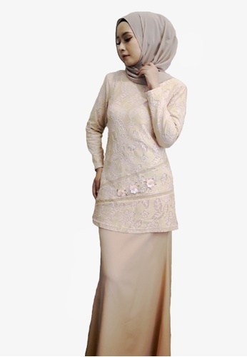 Buy Zoe Lace Kurung from Zoe Arissa in Brown only 169