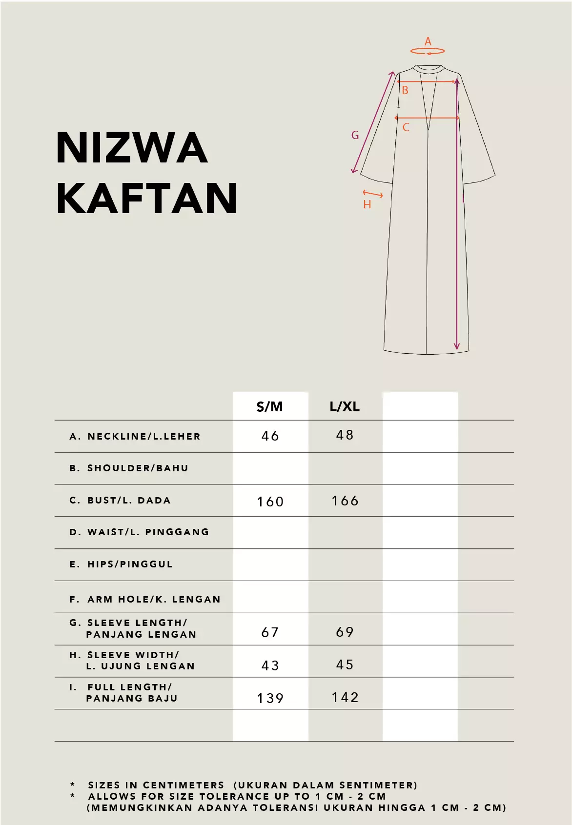 Kami Nizwa Loose Kaftan Beige