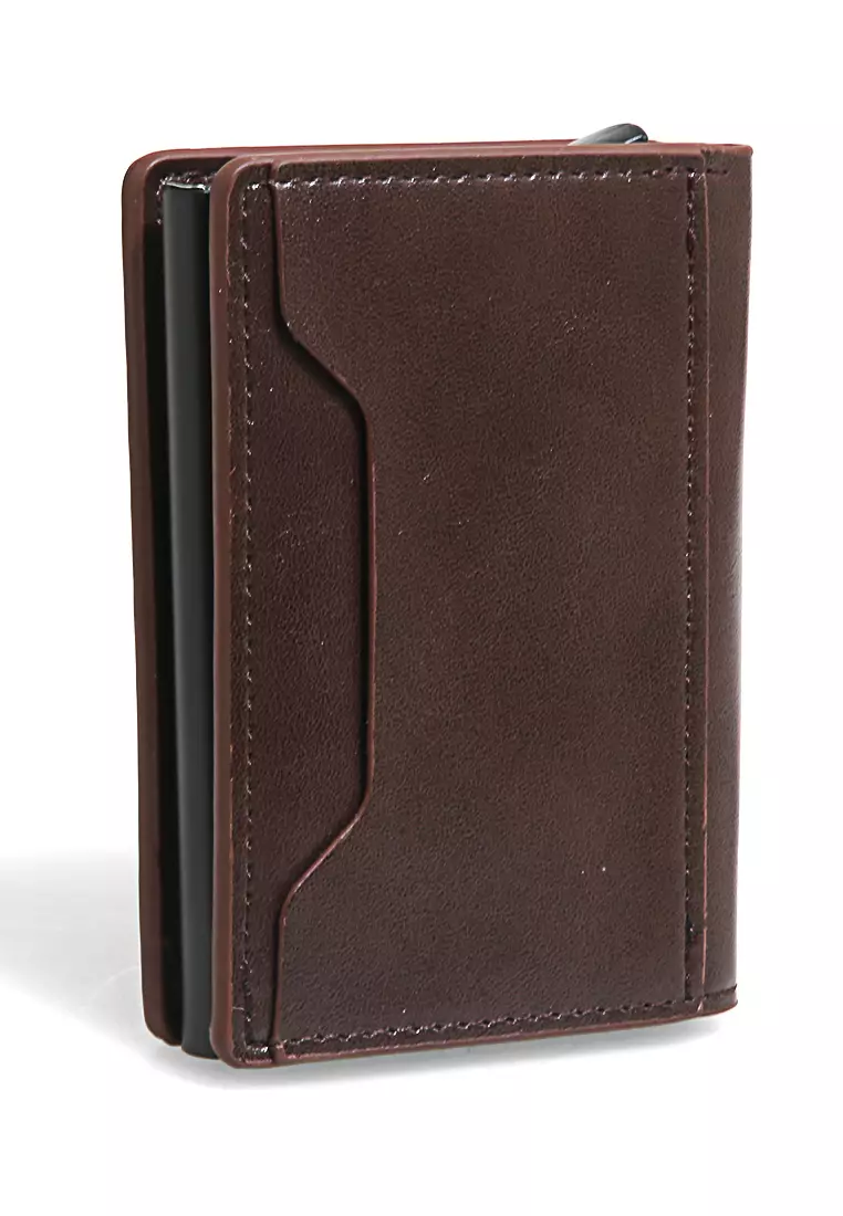 Dompet Kartu Unisex Card Wallet Simple Design Many Slot Material Leather ORIGINAL