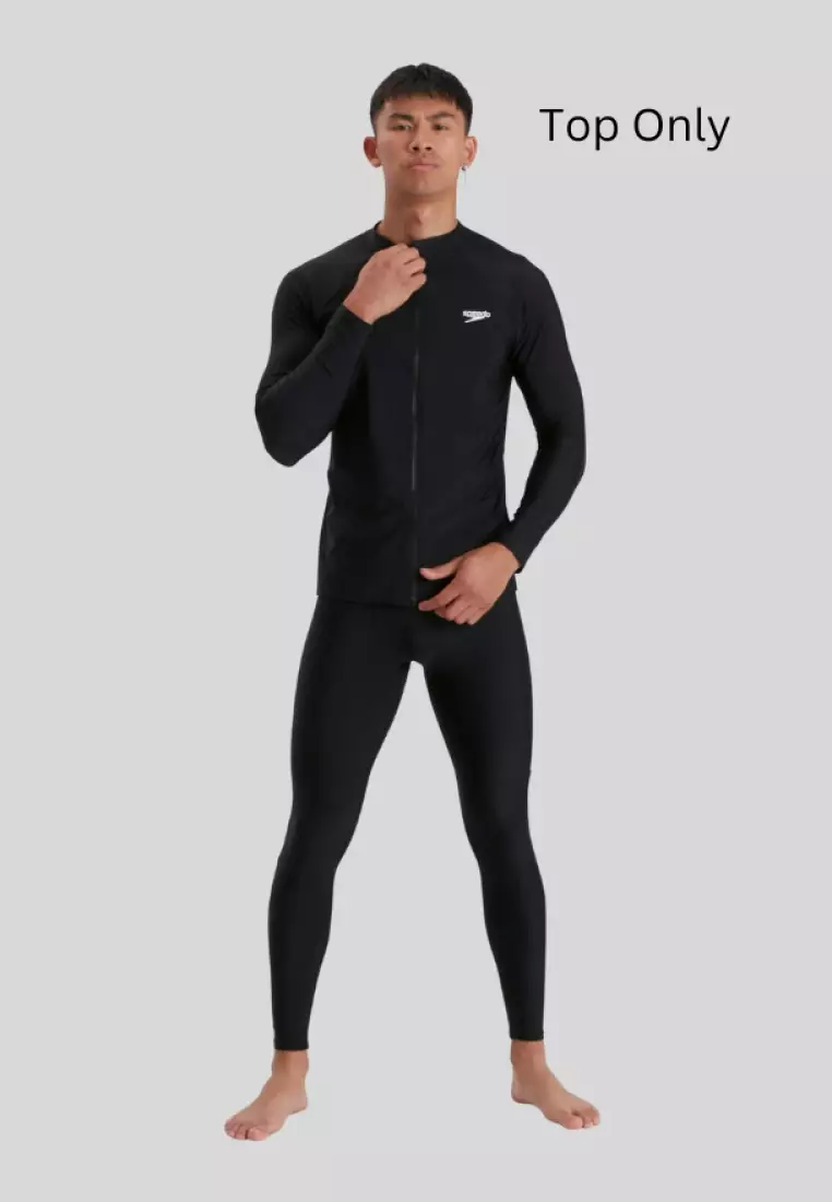Black Zip Long Sleeve Top