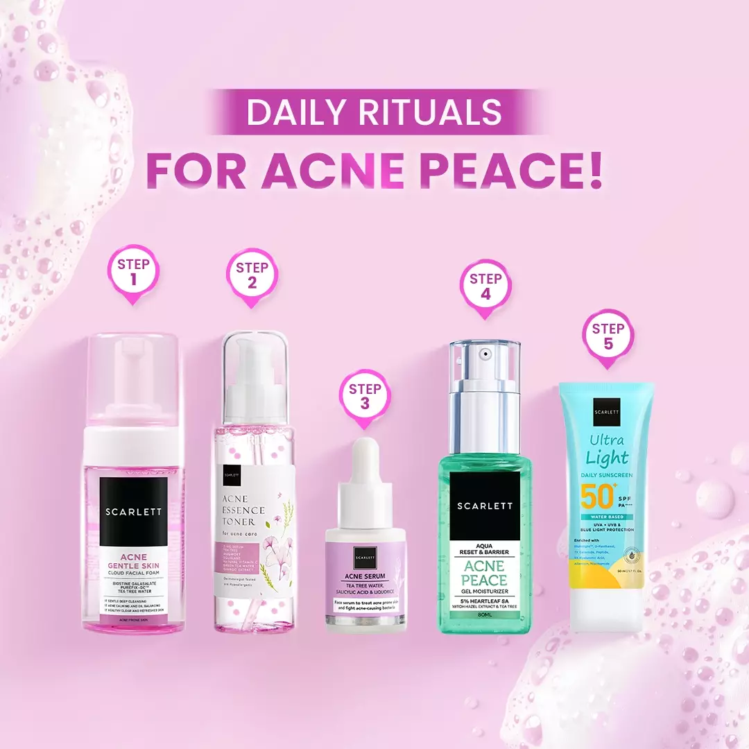 Scarlett Whitening Acne Gentle Skin Cloud Facial Foam