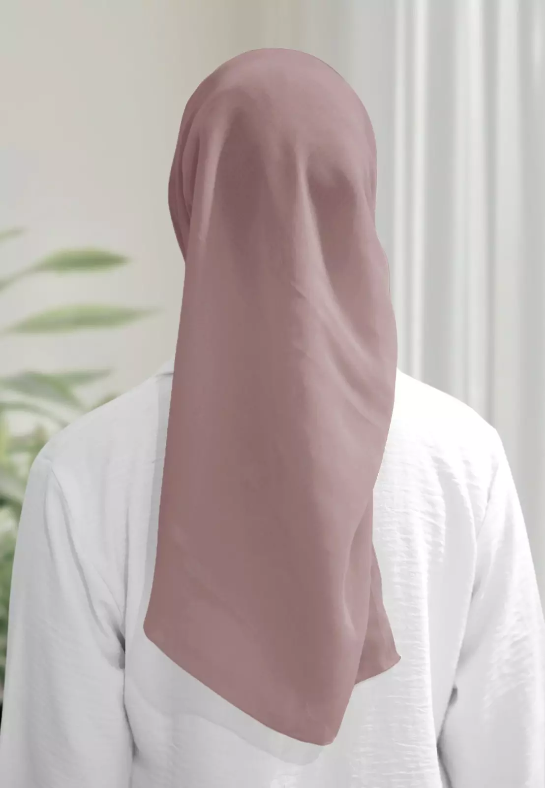 Haura Scarf Paris | Hijab Segiempat | Plain Paris Hijab Polos - Dove Lavender