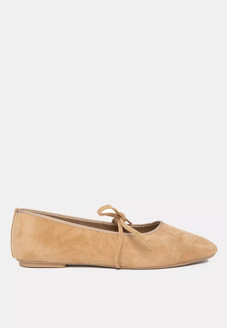 Soho Faux Suede Ballerina Flats
