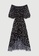 Maje black and multi Asymmetric Dress In Printed Muslin A5AA4AAC34FDE8GS_6