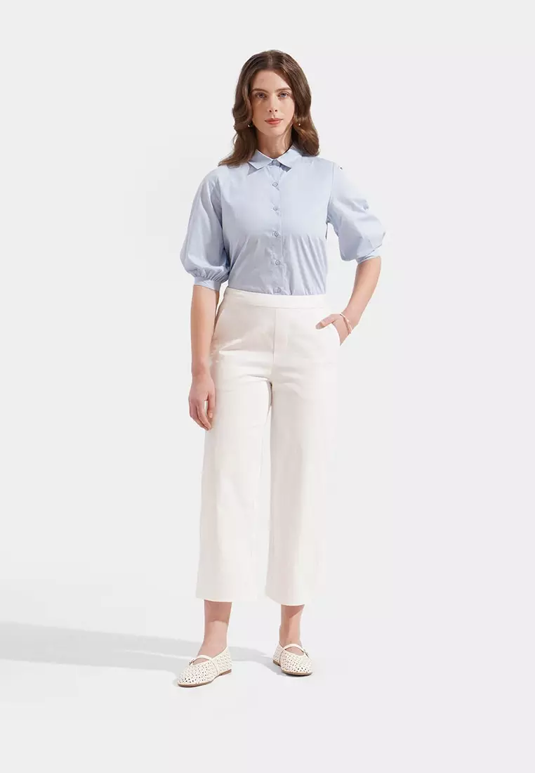 Cozy: Pull Up Straight Leg Trousers