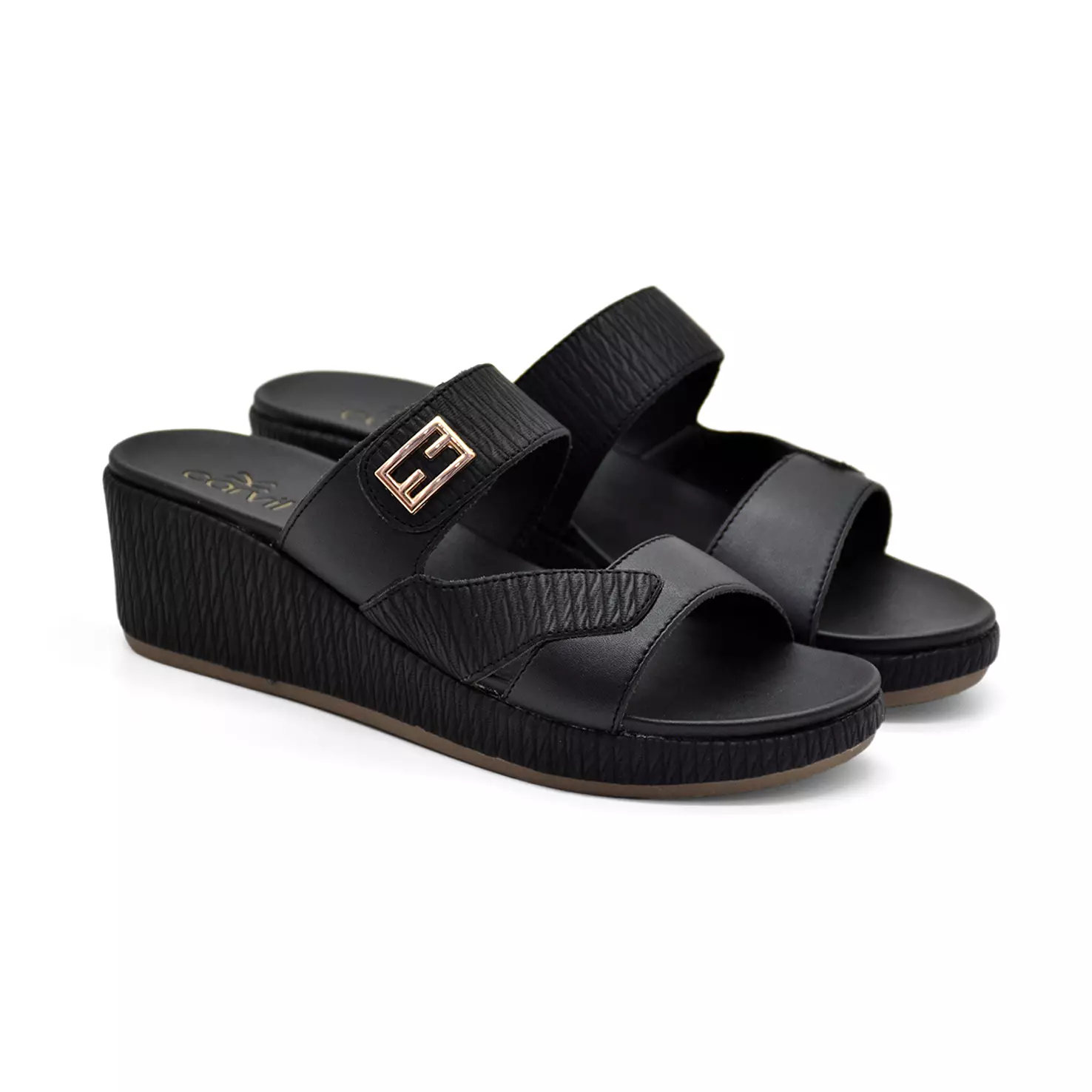 Carvil Sandal Wanita Kiryu-02 L Black