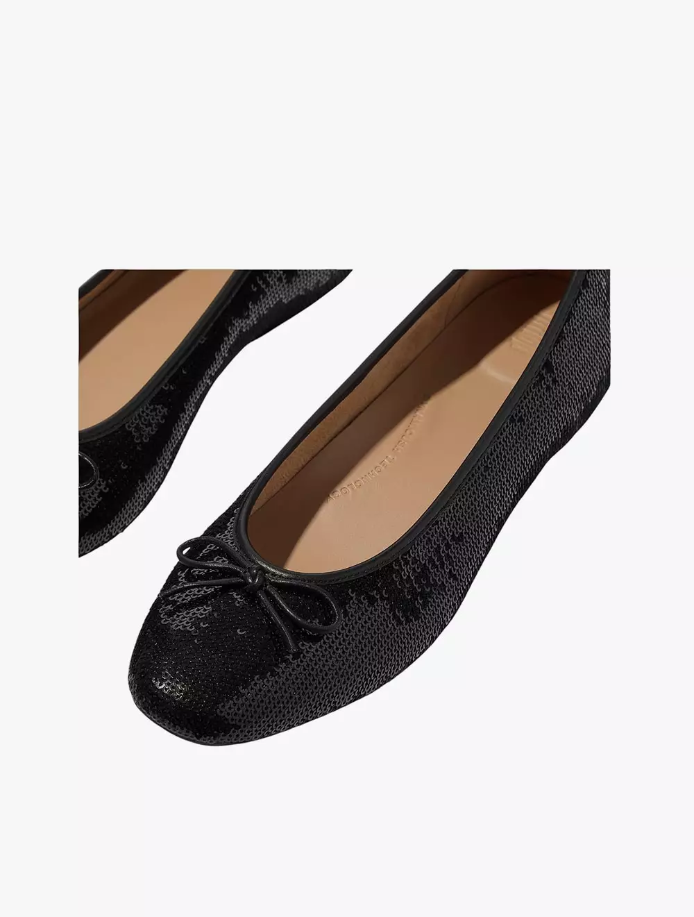 Fitflop Delicato Sequin Ballet Flats - Black