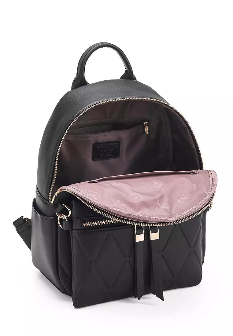 GYKACO KIMA Black - Tas Ransel Wanita - Fashion Backpack (IMPORT)