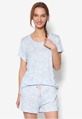 Ice Cream Cloud Pyjama Tee and Shorts Set, 服飾,esprit 童裝 服飾