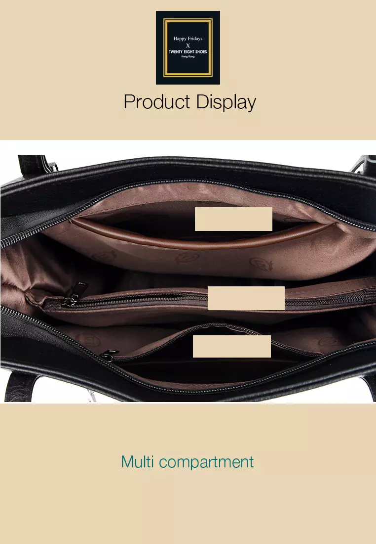 Fashionable Faux Leather Three Way Handbag JW HD-6256