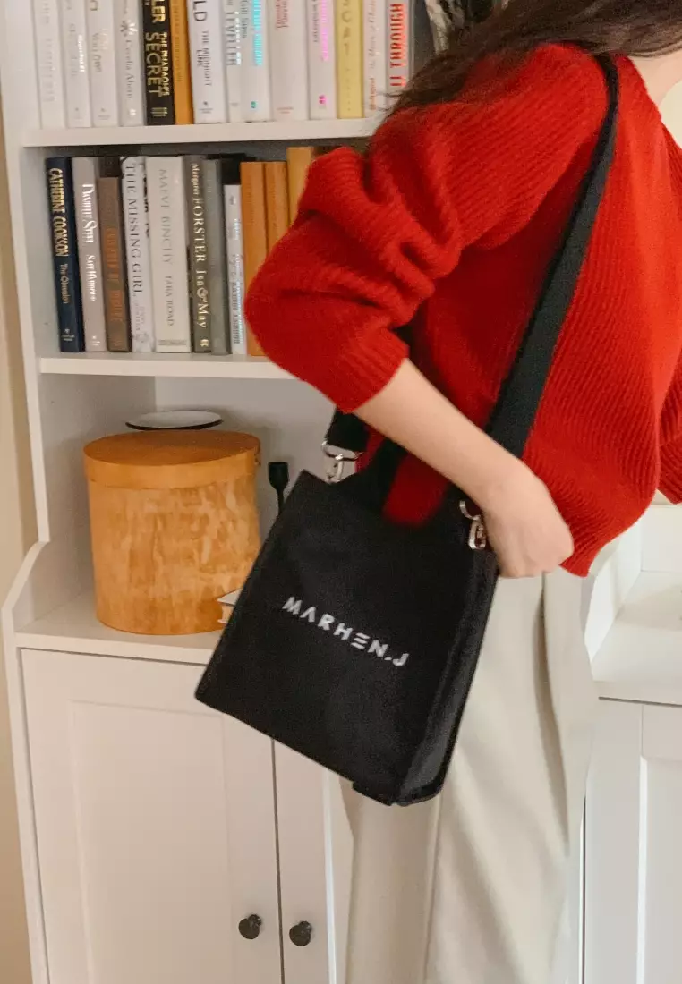 RICKY MINI Canvas Crossbody Bag All Black