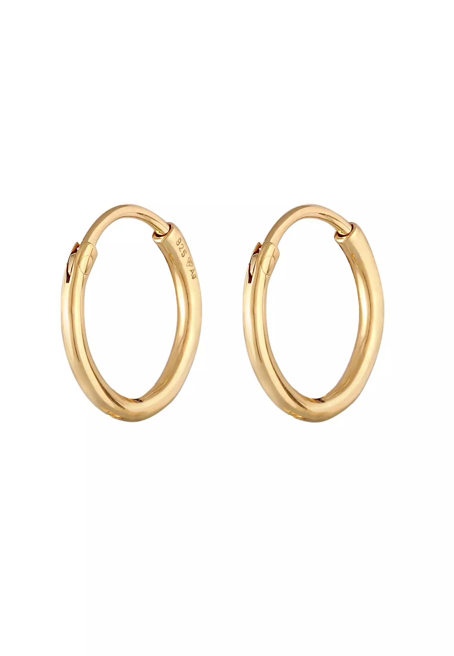 Earrings Creole Shell Pearl Copper Multicolour