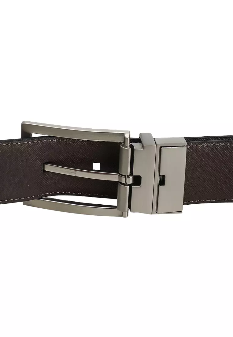 Square Buckle Smooth 32MM Reversible Belt - Calvin Klein Accessories