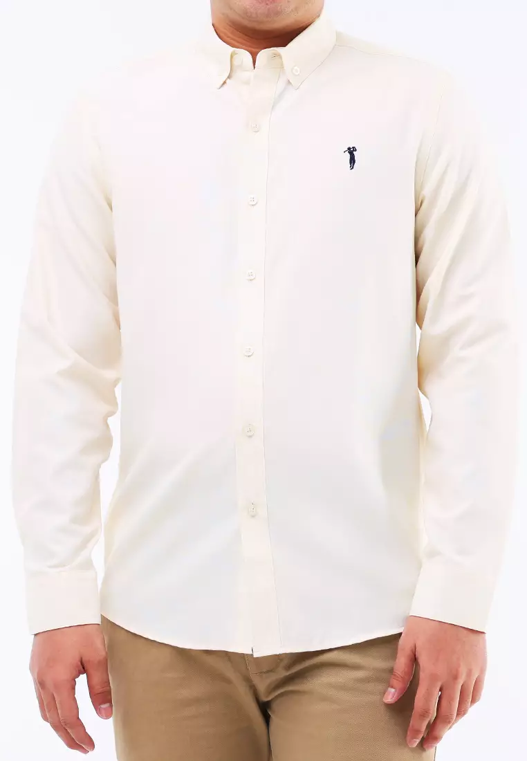 Woven Polo Long Sleeve